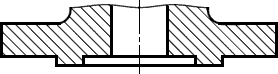 фланец исполнения C, L. Шип