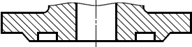 фланец исполнения D, M. Паз